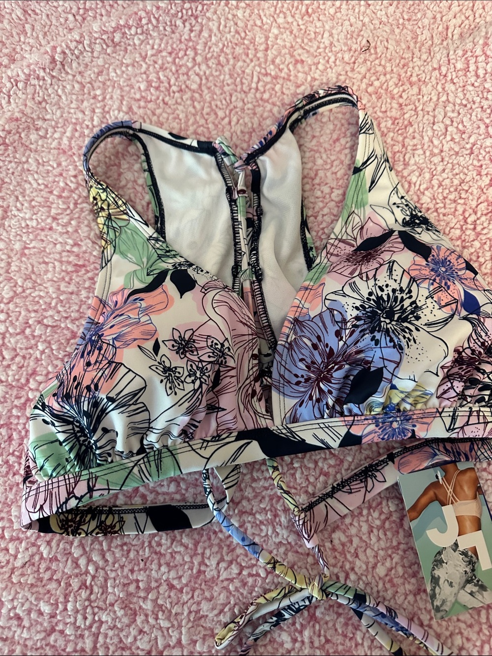 JoyLab Floral Swim Top